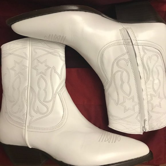 New Sandro Paris Jim Cowboy Boots In 